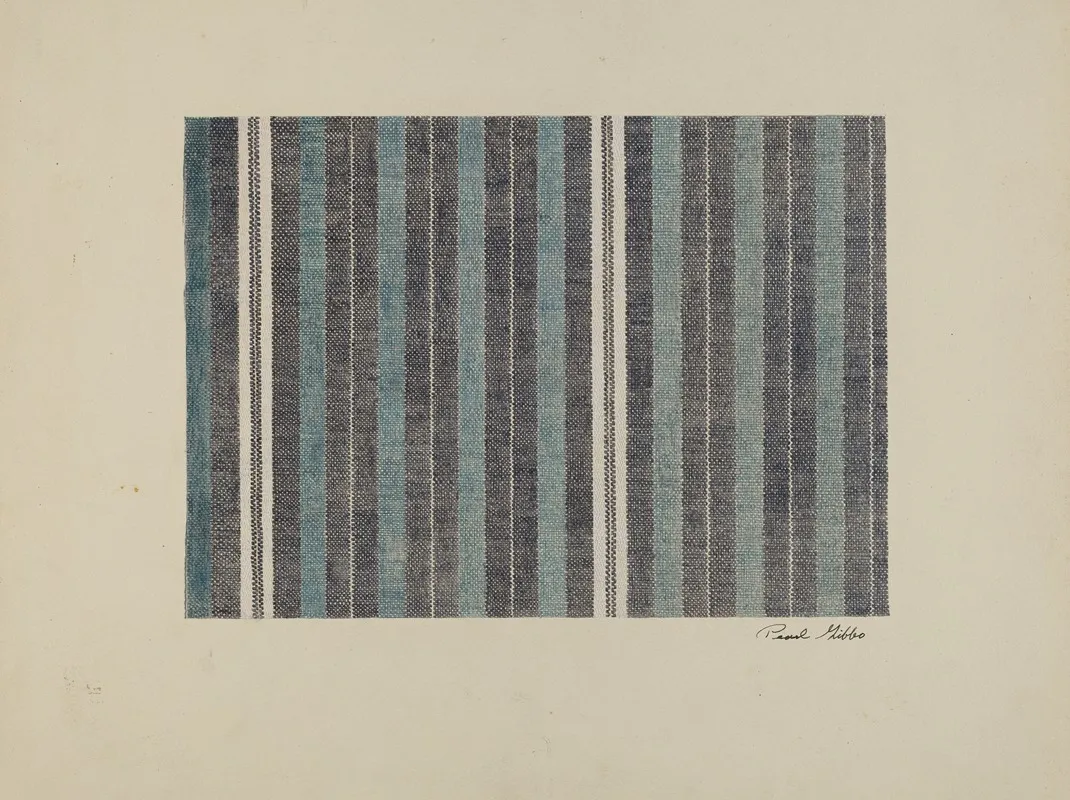 Woven Textile 5 by Pearl Gibbo - Canvas Print
