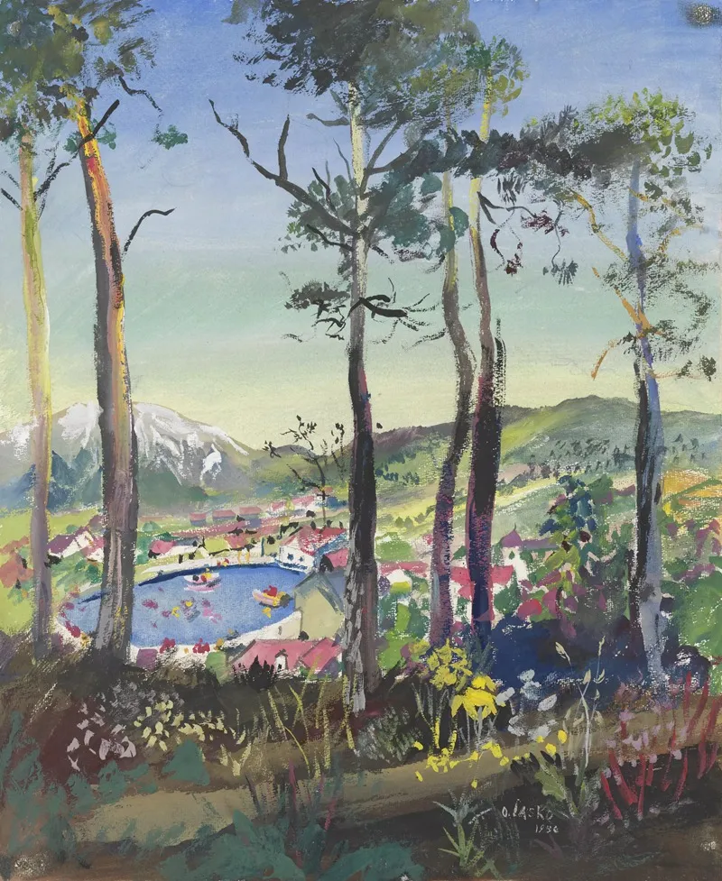 Wr Umgebung Puchberg by Oskar Laske - Canvas Print