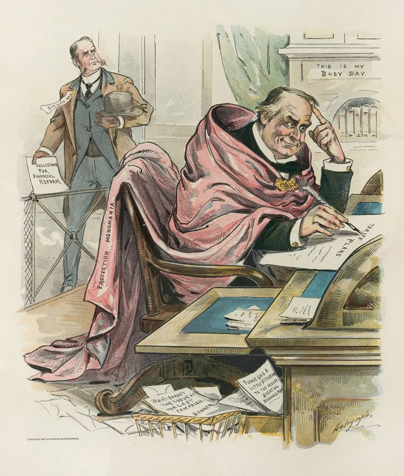 Wrapped Up In His Pet Idea by Louis Dalrymple - Canvas Print
