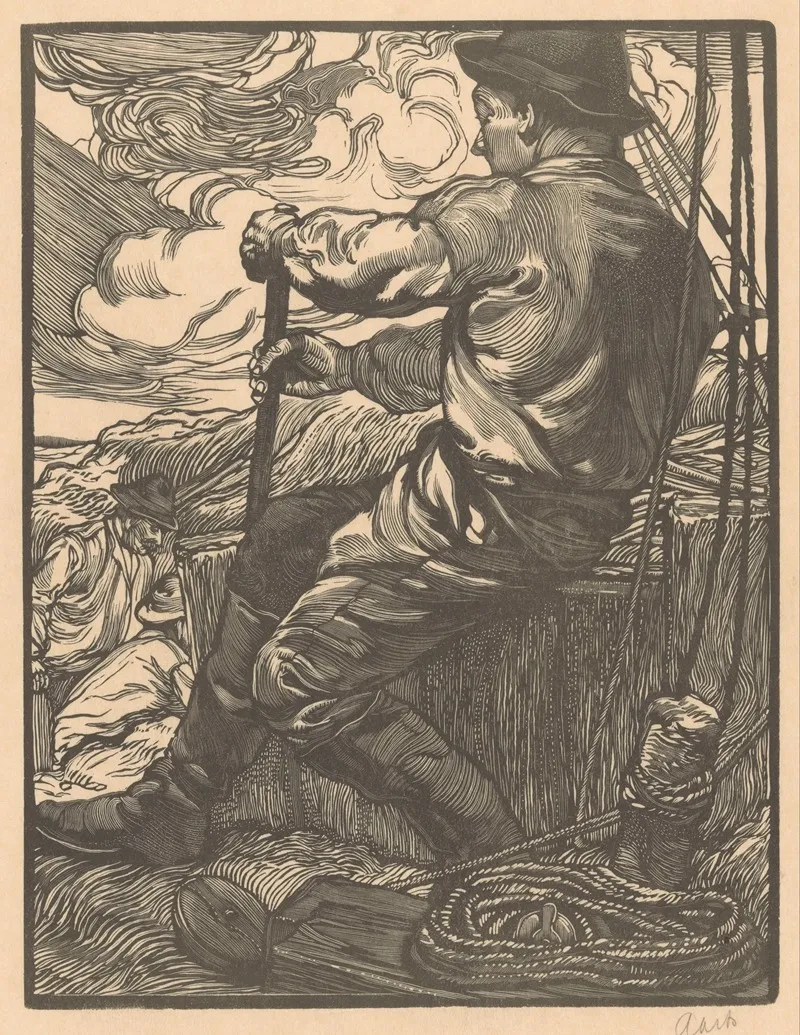 Wrikkende Arbeider 5 by Johannes Josephus Aarts - Canvas Print
