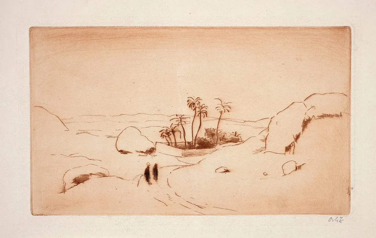 Wuste by Emil Orlik - Canvas Print