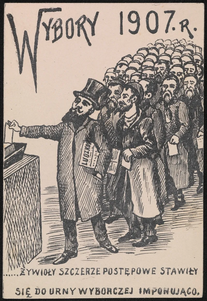 Wybory 1907 R Zywioly Szczerze Postepowe Stawily Sie Do Urny Wyborczej Imponujaco