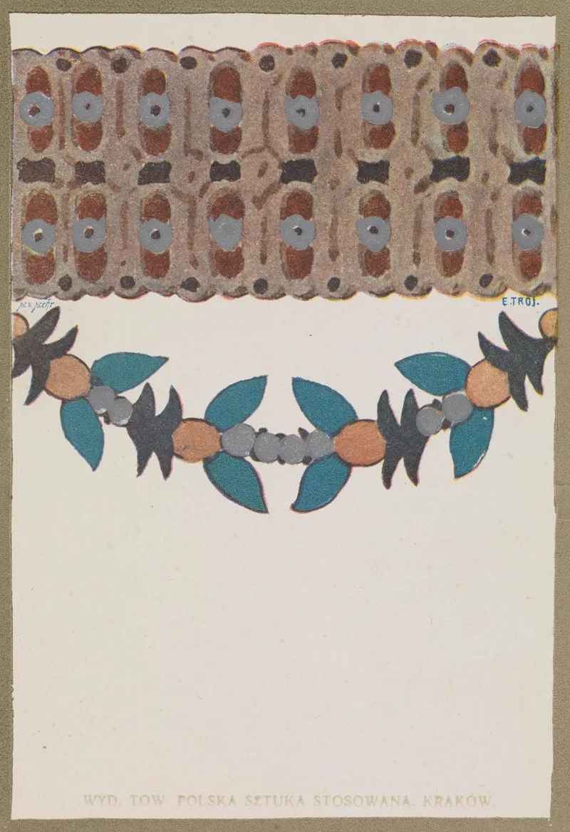 Wzor Roslinny by Edward Trojanowski - Canvas Print