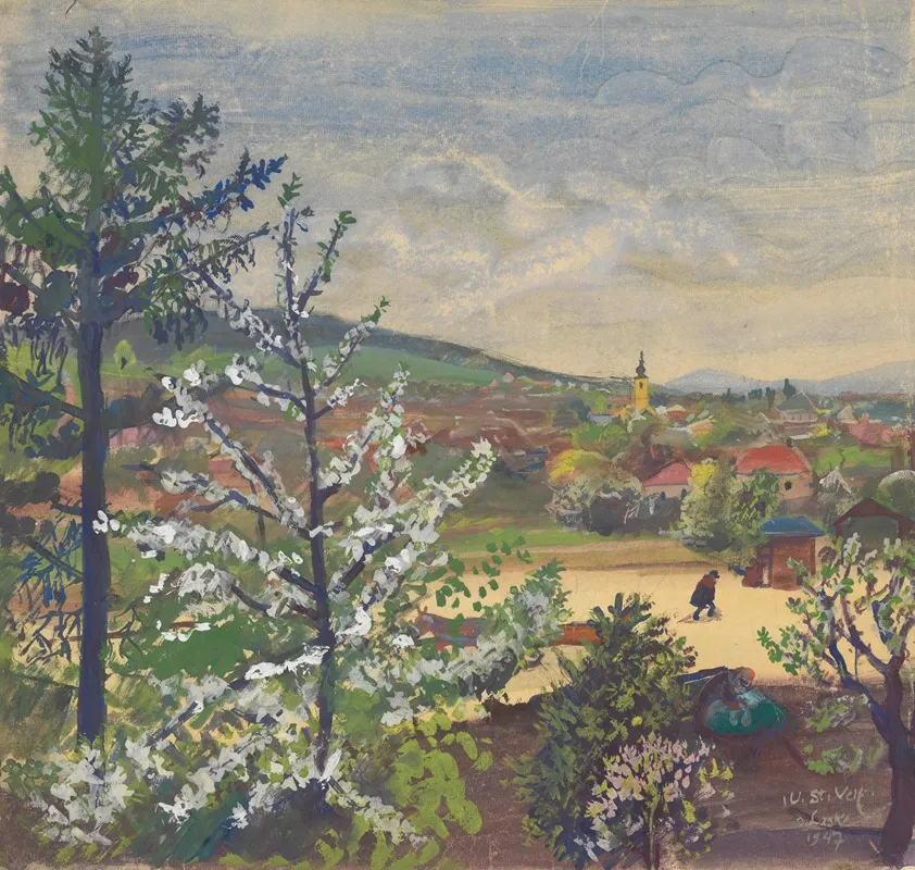 Xiii Ob St Veit by Oskar Laske - Canvas Print