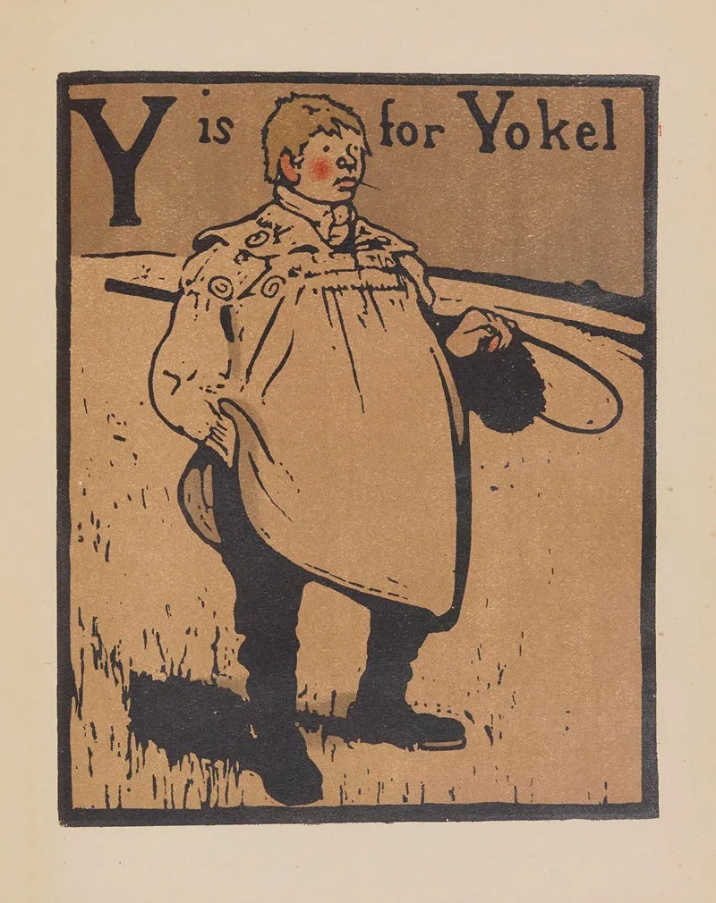 Y Is For Yokel by William Nicholson - Canvas Print