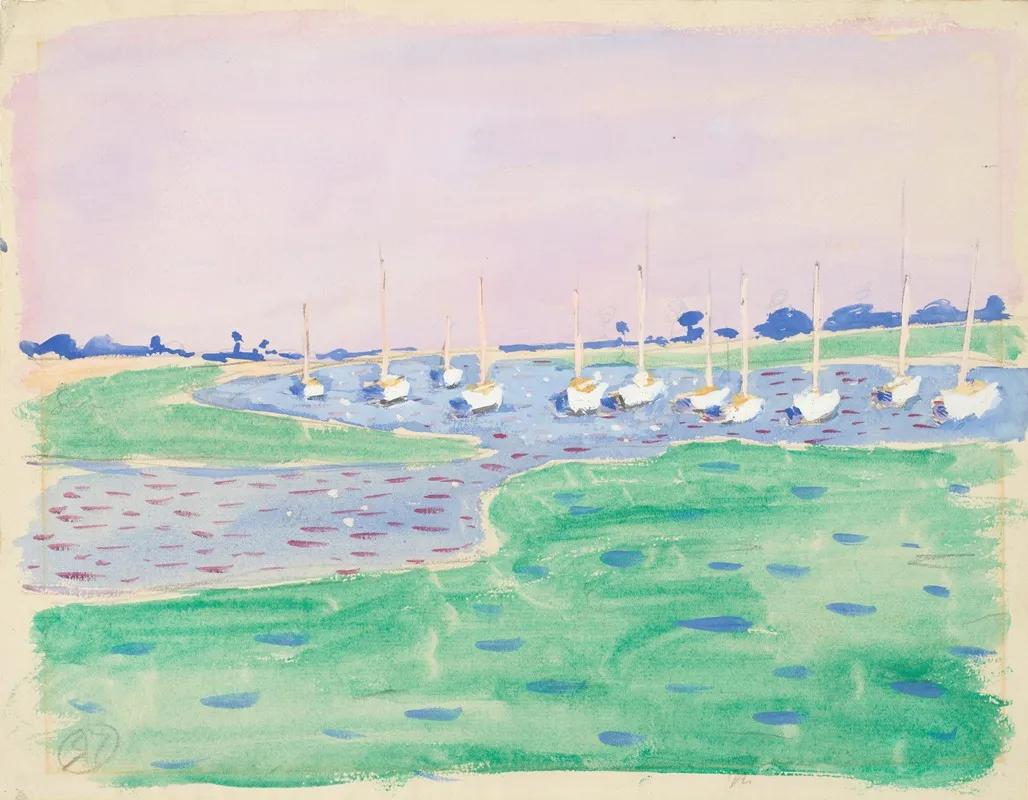 Yachts In Bosham Harbour