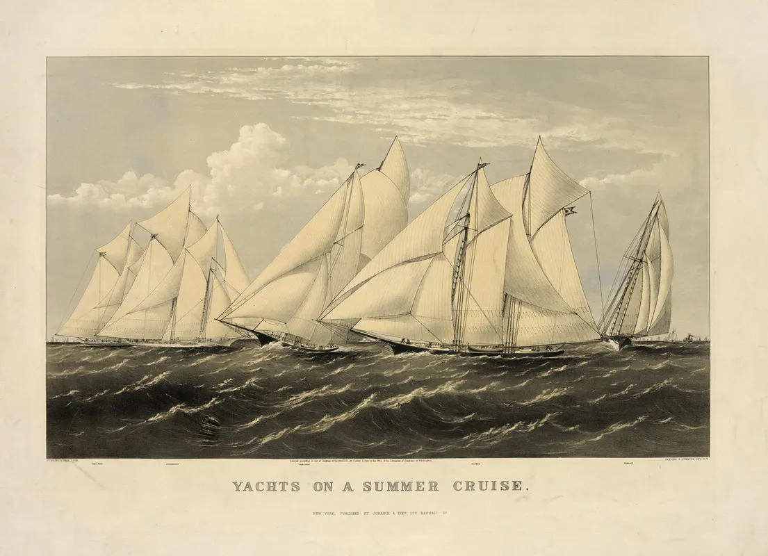 Yachts On A Summer Cruise