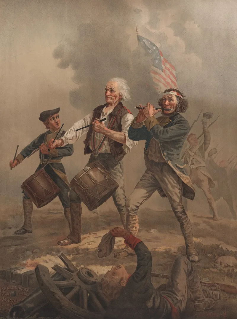 Yankee Doodle 1776 After Archibald M Willard by Clay, Cosack &amp; Co. - Canvas Print