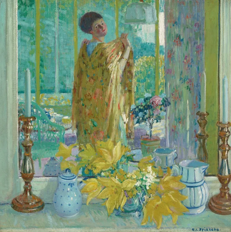 Yellow Tulips by Frederick Carl Frieseke - Canvas Print