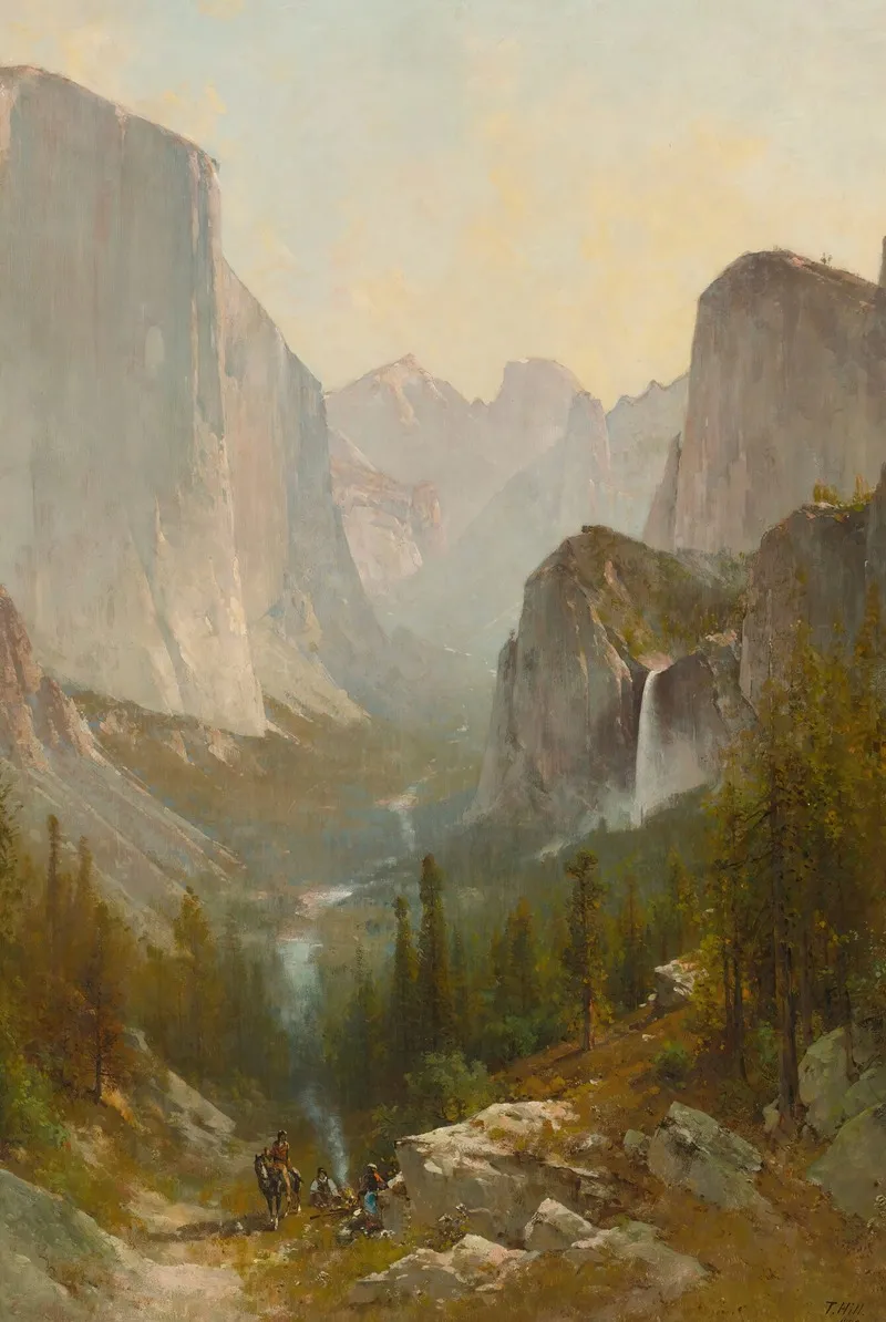 Yosemite Valley by Thomas Hill - Canvas Print