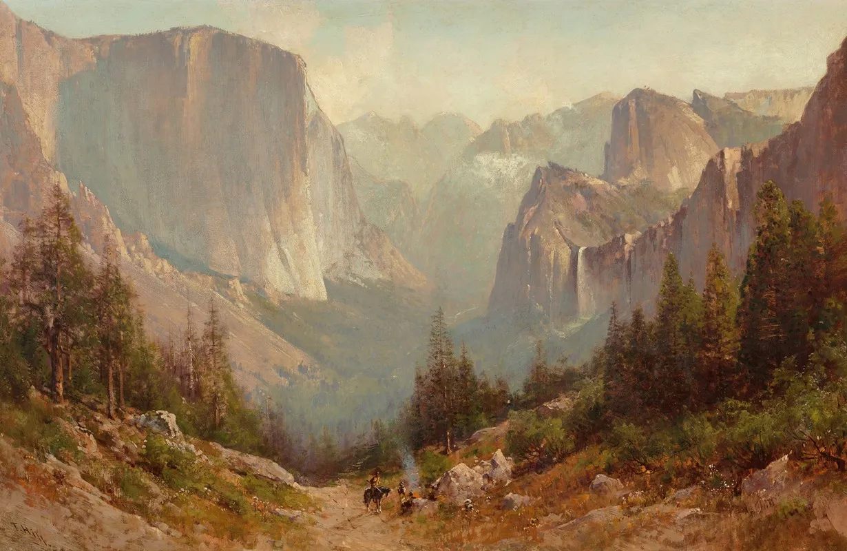 Yosemite by Thomas Hill - Canvas Print