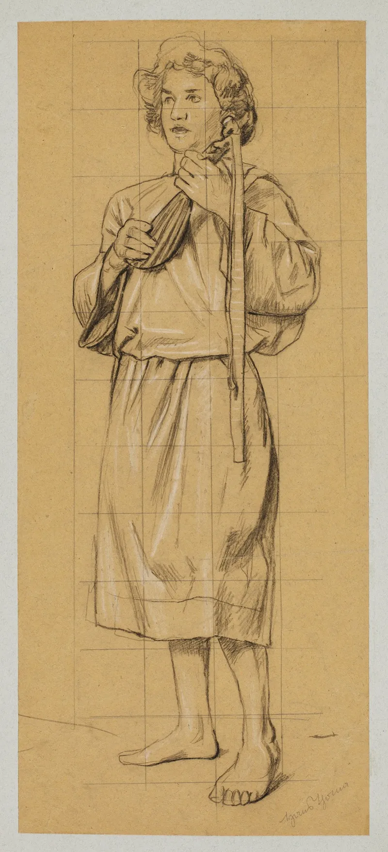 Young Boy Playing The Zither