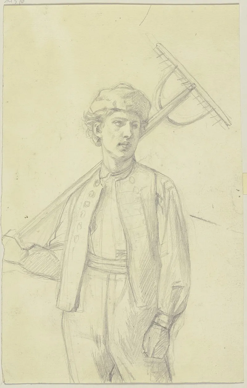 Young Farmer With Rake