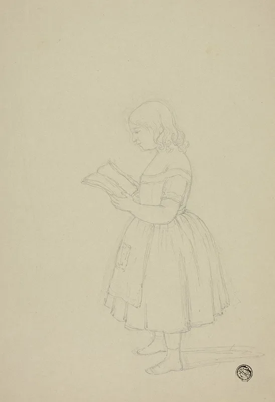 Young Girl Reading 4