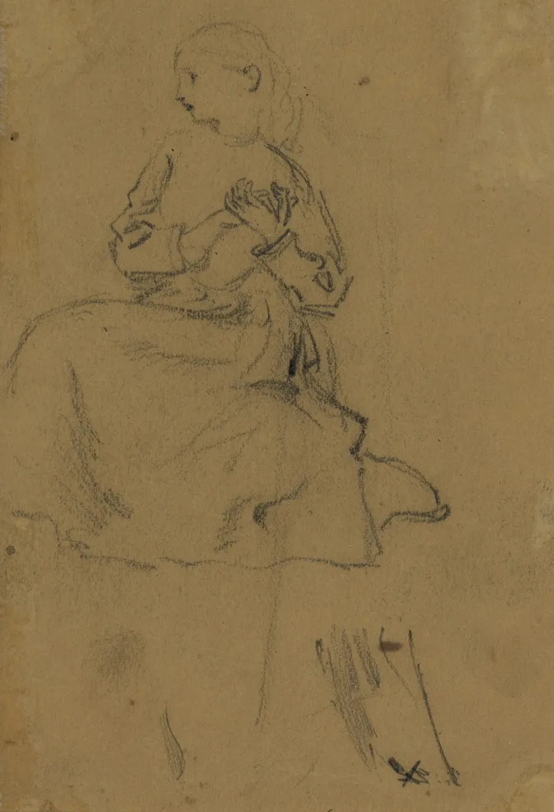 Young Girl With Clasped Hands