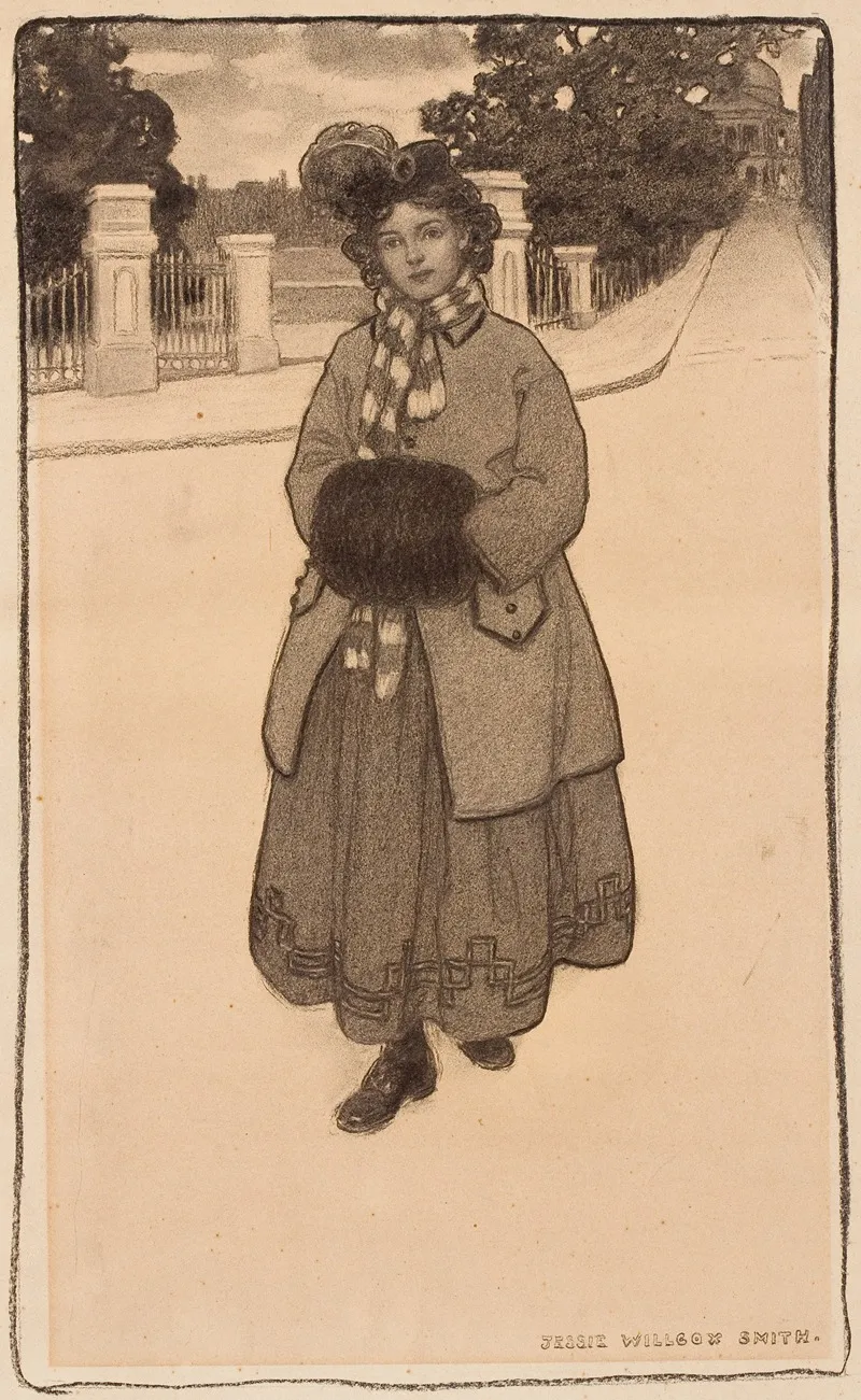 Young Girl With Muff