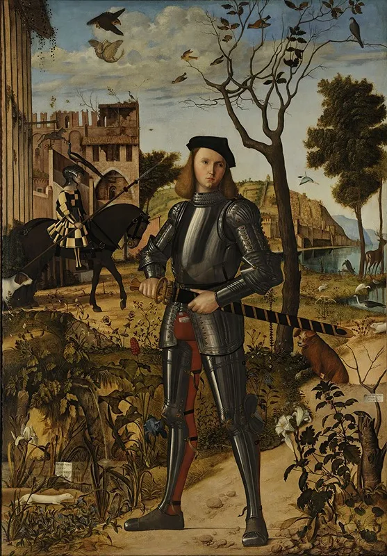 Young Knight In A Landscape