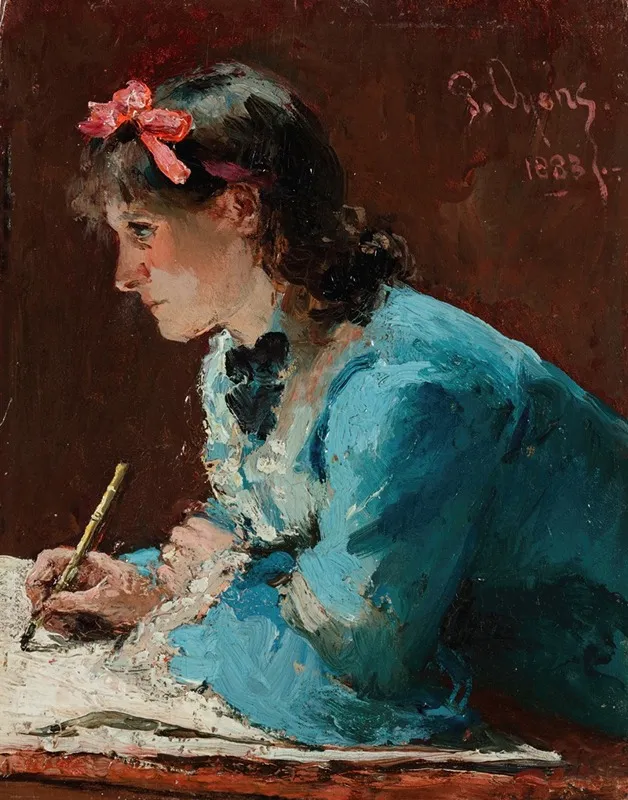 Young Lady Drawing