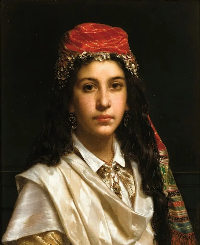 Young Lady Wearing A Middle Eastern Costume