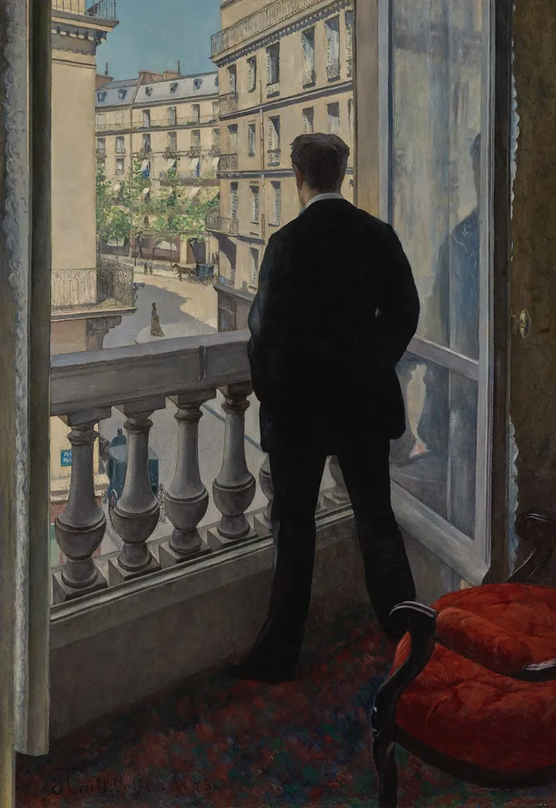 Young Man At His Window by Gustave Caillebotte - Canvas Print