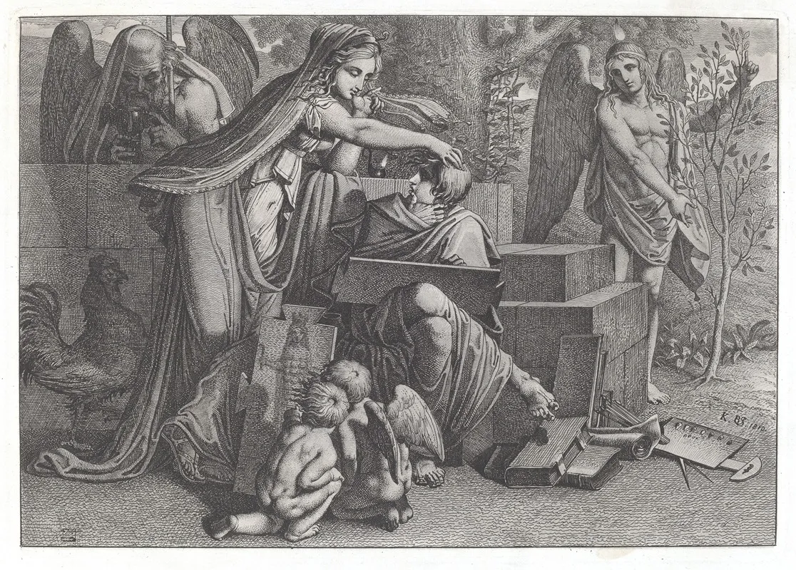 Young Man Inspired By Genius