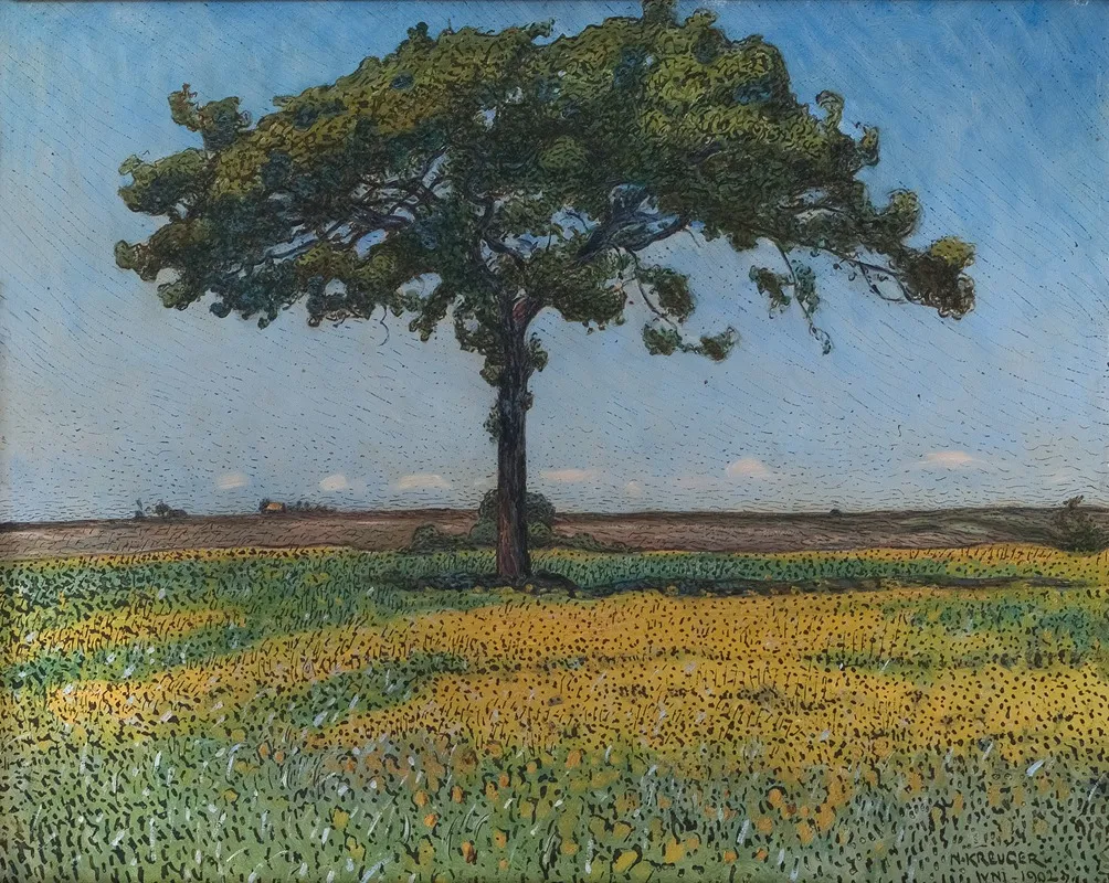 Young Oak by Nils Kreuger - Canvas Print