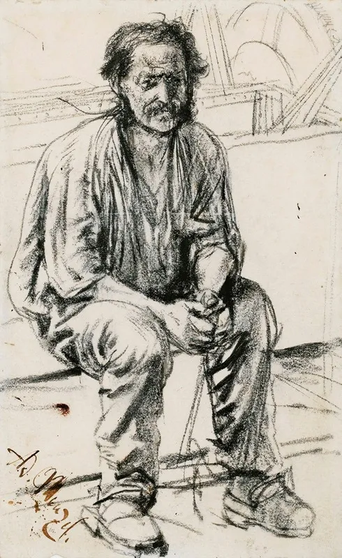 Young Seated Worker