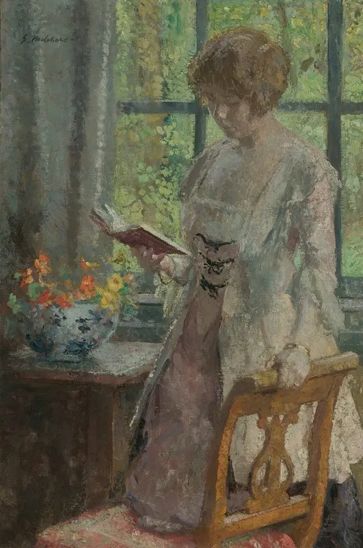 Young Woman Reading 4