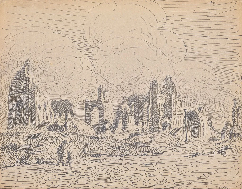 Ypres Remember 44 by Alfred Ost - Canvas Print