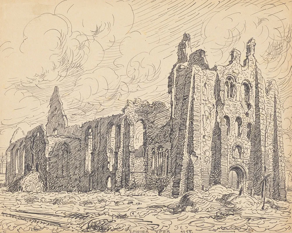 Ypres Remember 47 by Alfred Ost - Canvas Print