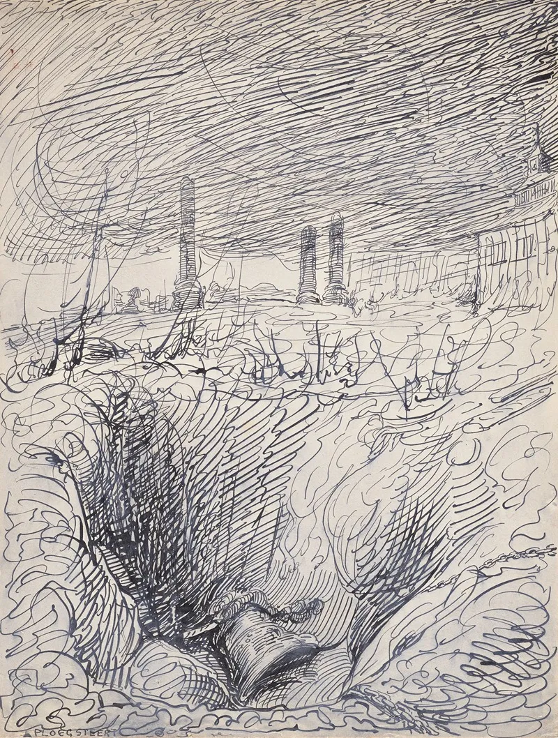 Ypres Remember 52 by Alfred Ost - Canvas Print