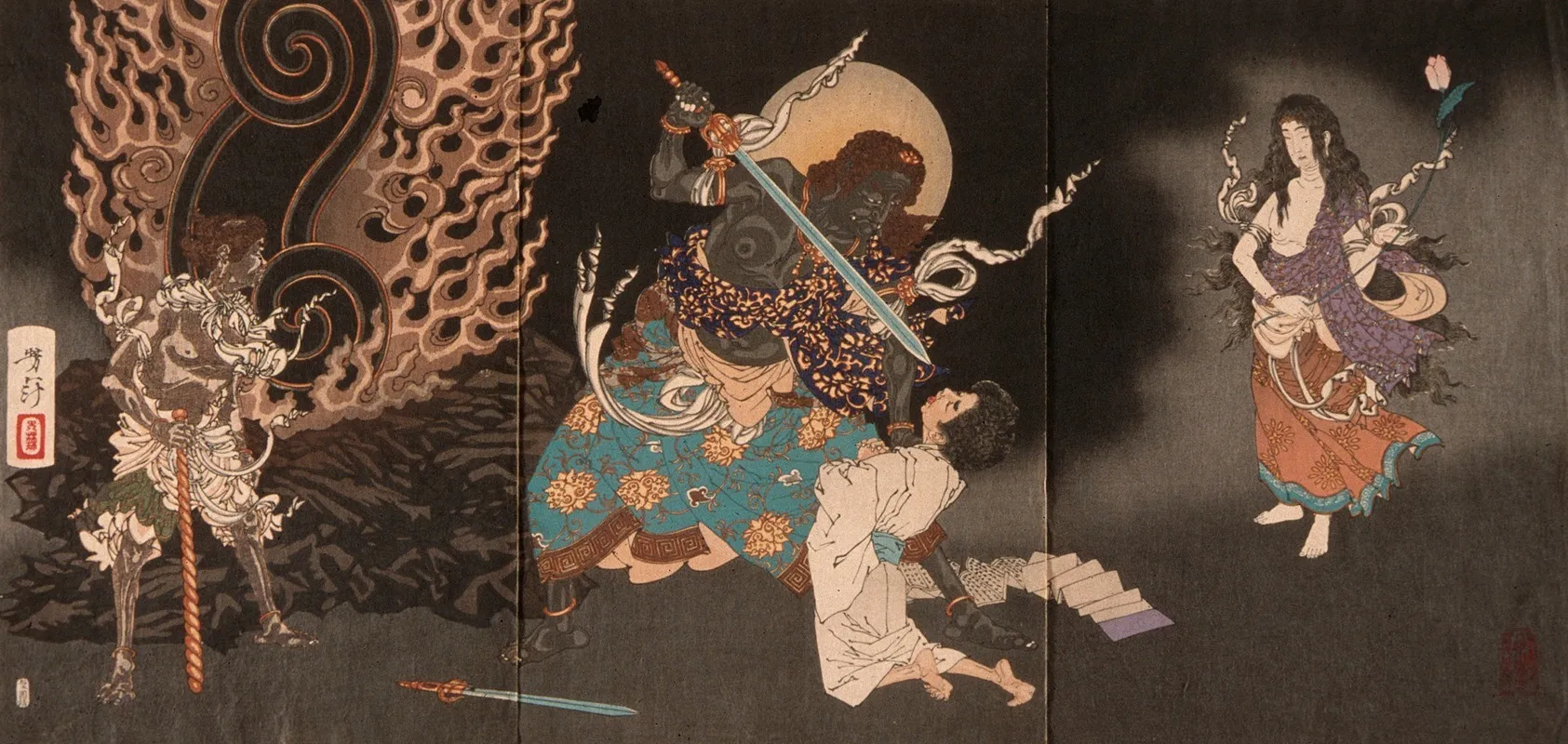 Yuten Swallowing The Sword Of Fudo