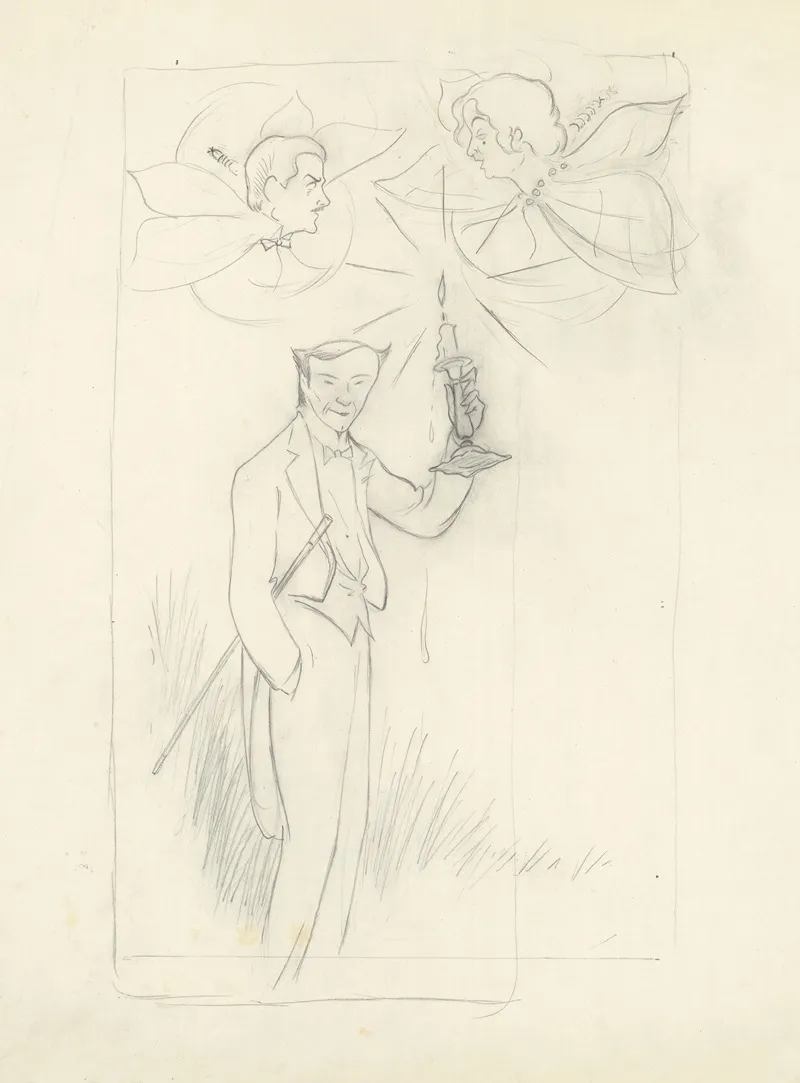 Yvonne De Bray Et Paul Capellani Dans Le Phalene Dhenry Bataille
