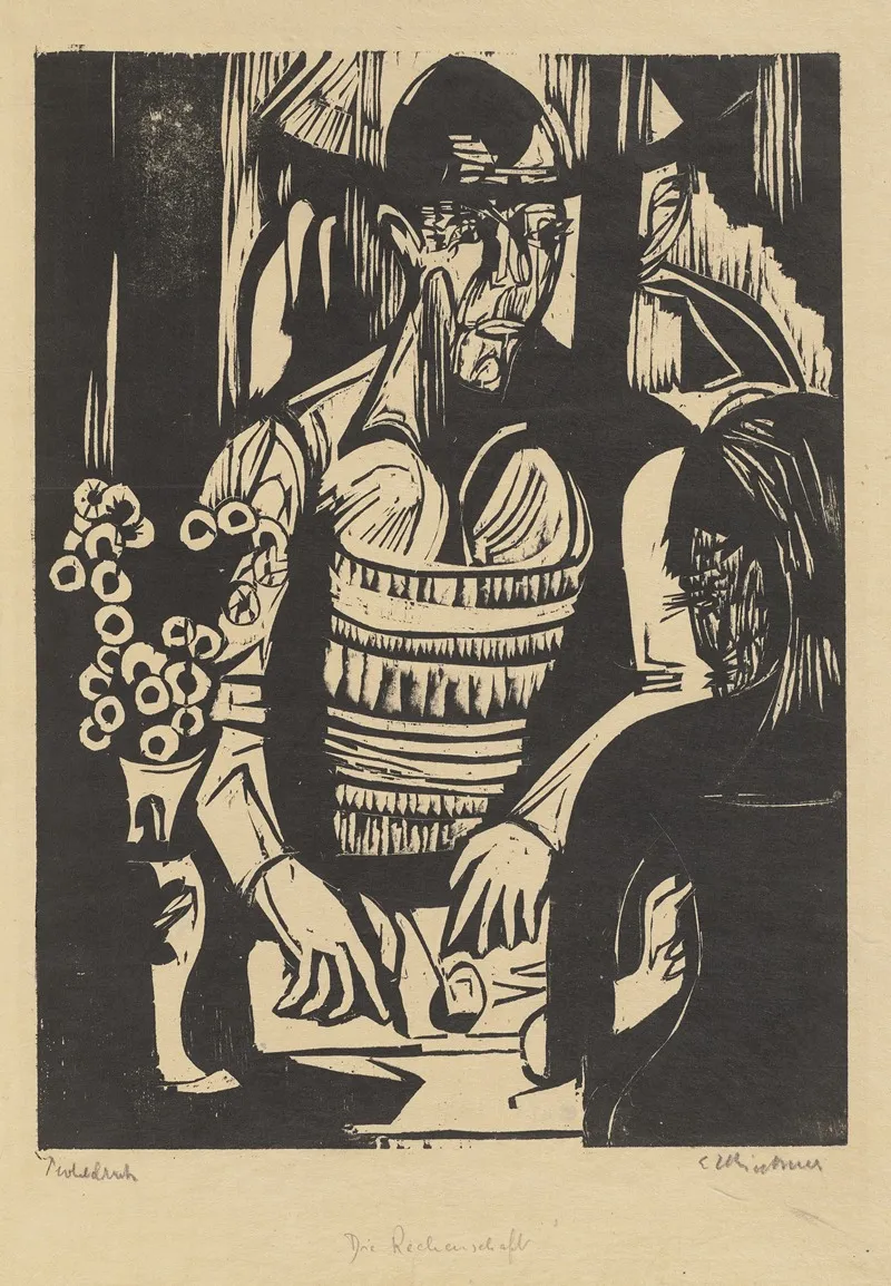 Zeichnender Maler Selbstportrait