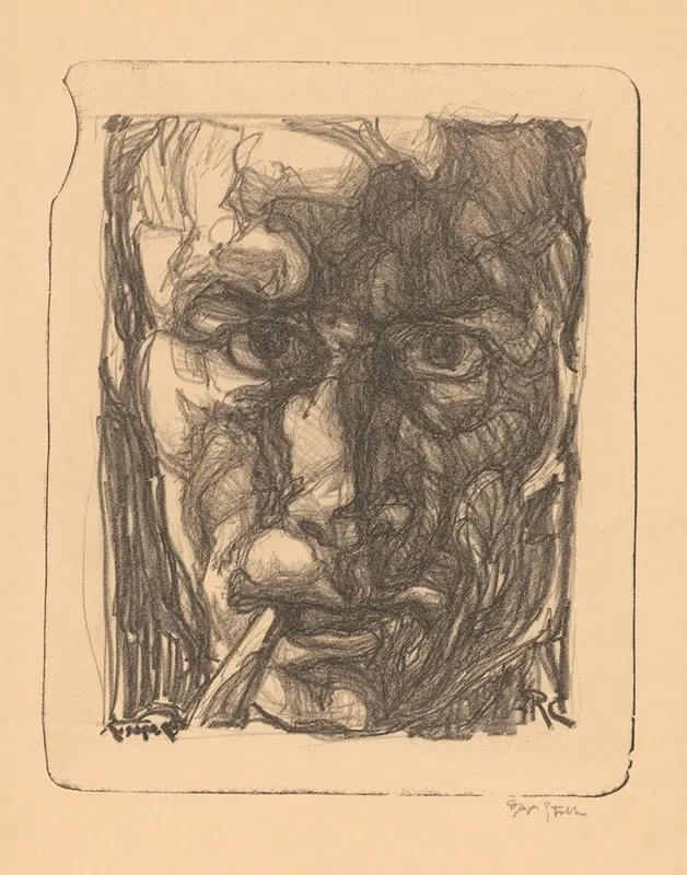 Zelfportret 3 by Reijer Stolk - Canvas Print