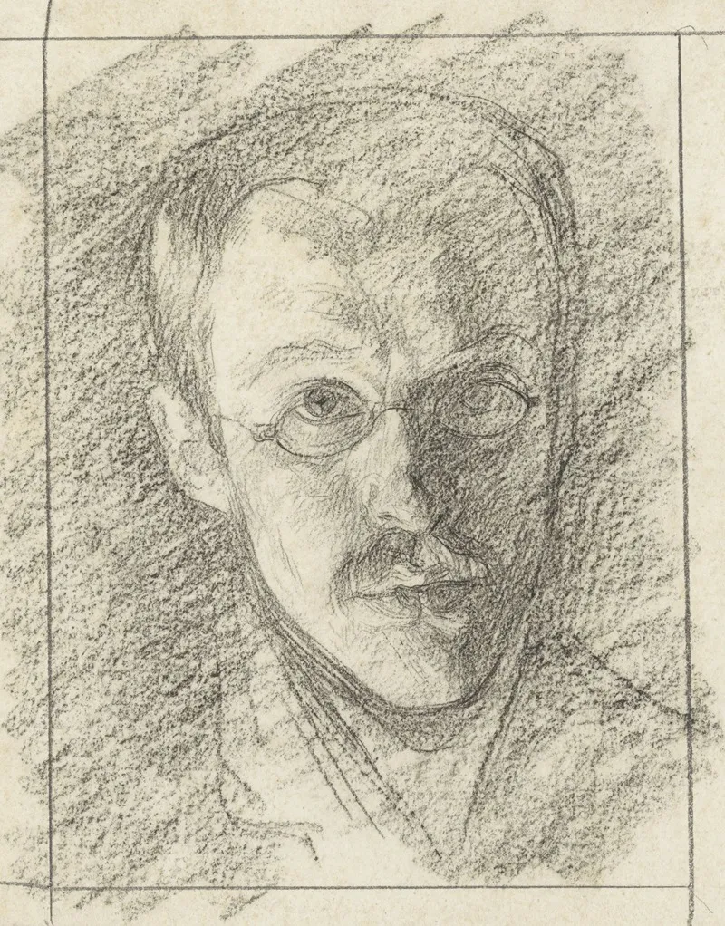 Zelfportret Van Jan Veth 2 by Jan Veth - Canvas Print