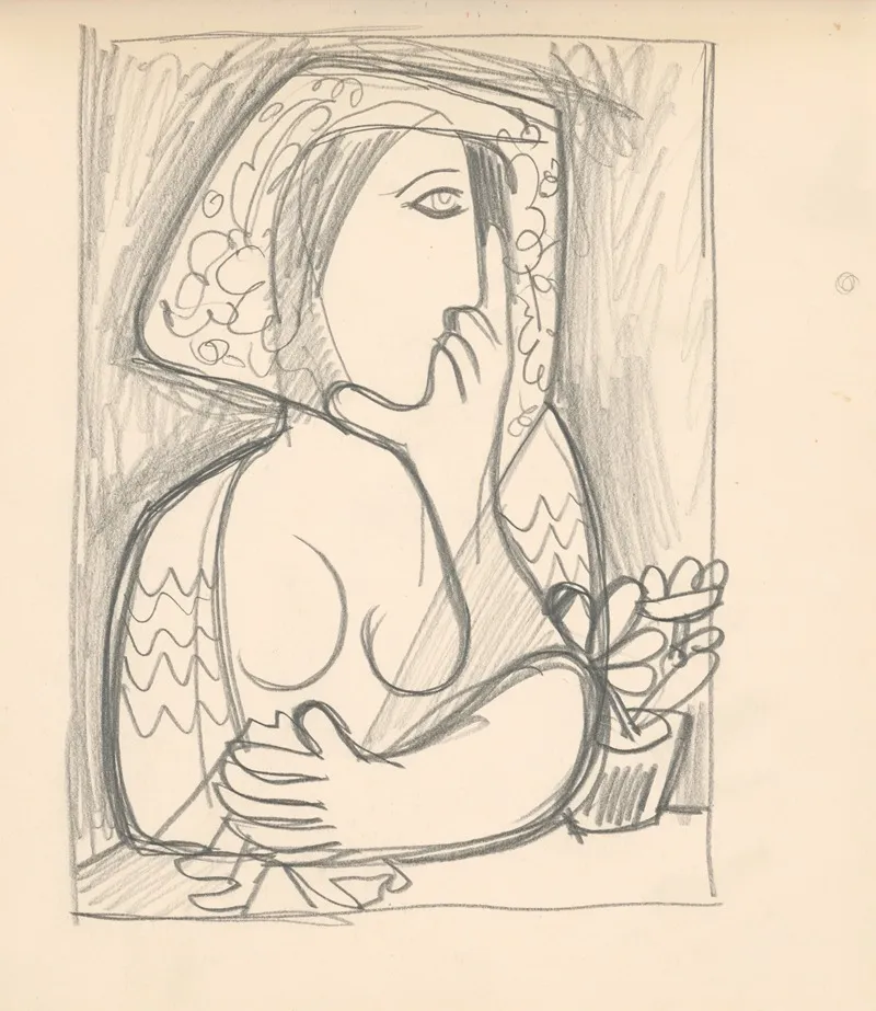 Zena S Kvetinacom by Mikuláš Galanda - Canvas Print