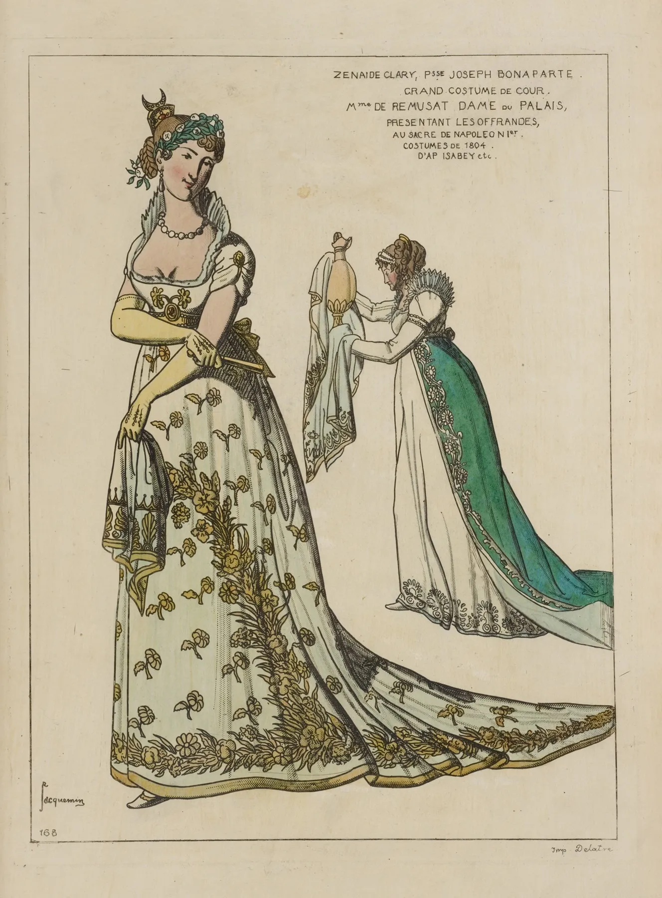 Zenaide Clary Psse Joseph Bonaparte Grand Costume De Cour