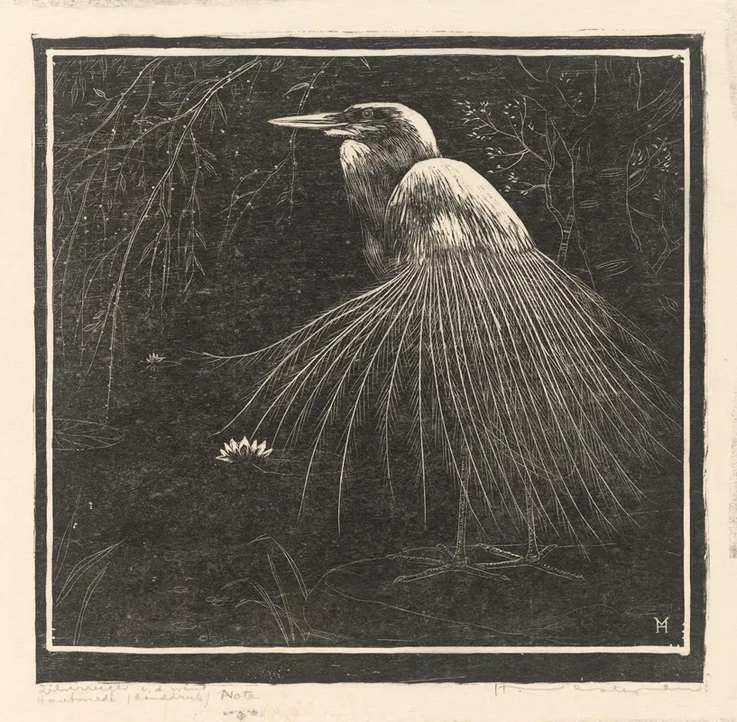 Zilverreiger In De Wind