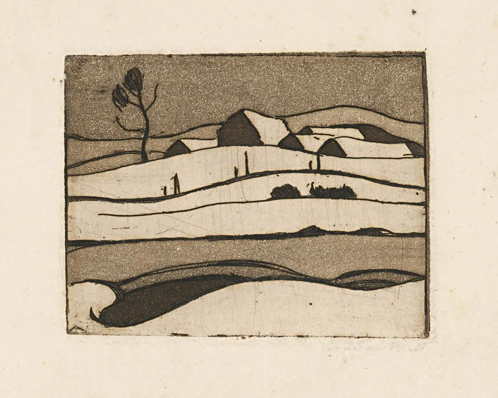 Zimna Krajina 2 by Frida Konstantin - Canvas Print