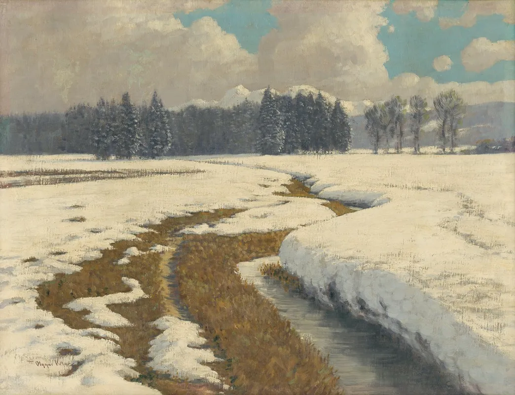 Zimna Krajina 4 by Viktor Olgyai - Canvas Print