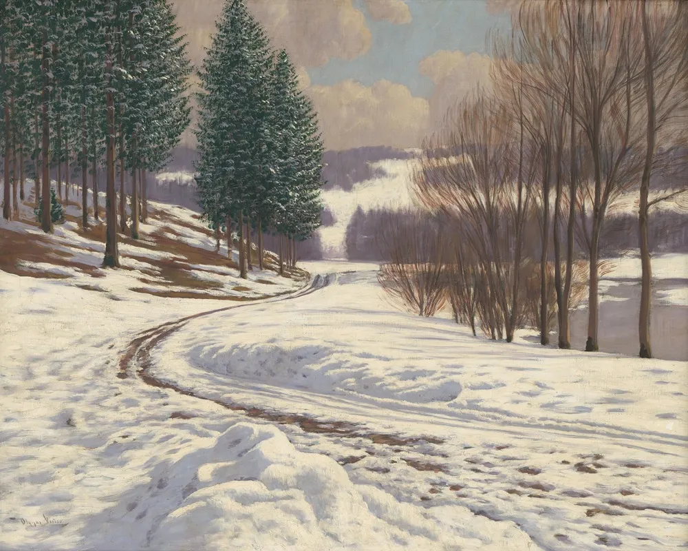 Zimna Krajina 5 by Viktor Olgyai - Canvas Print