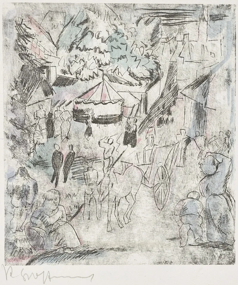Zirkuszelt Auf Rummelplatz