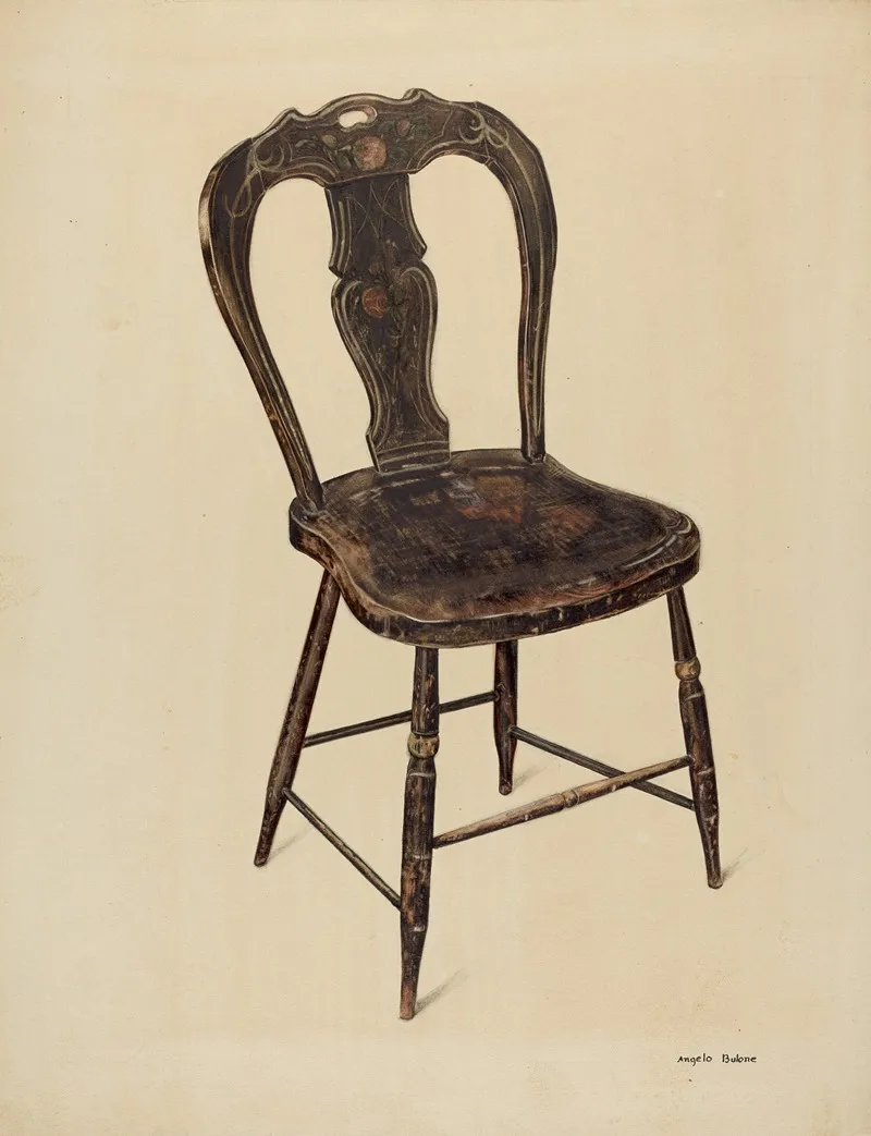 Zoar Chair by Angelo Bulone - Canvas Print