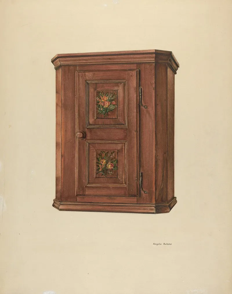 Zoar Cherry Bonnet Cabinet by Angelo Bulone - Canvas Print