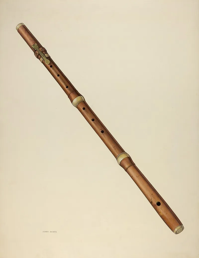 Zoar Flute Recorder by Jerry Guinta - Canvas Print