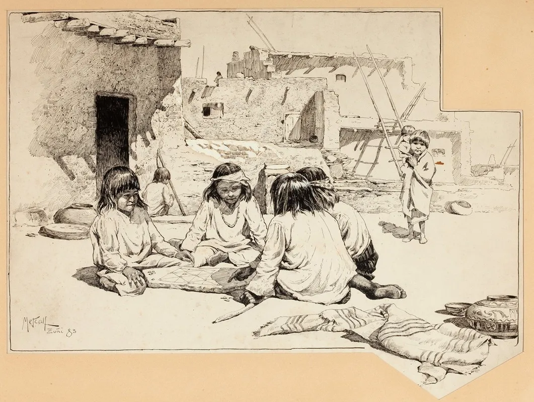 Zuni Children At Play
