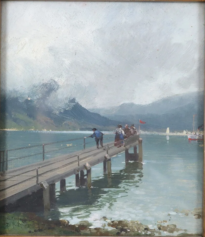 Zur Erinnerung An Den Sommer by Adolf Kaufmann - Canvas Print