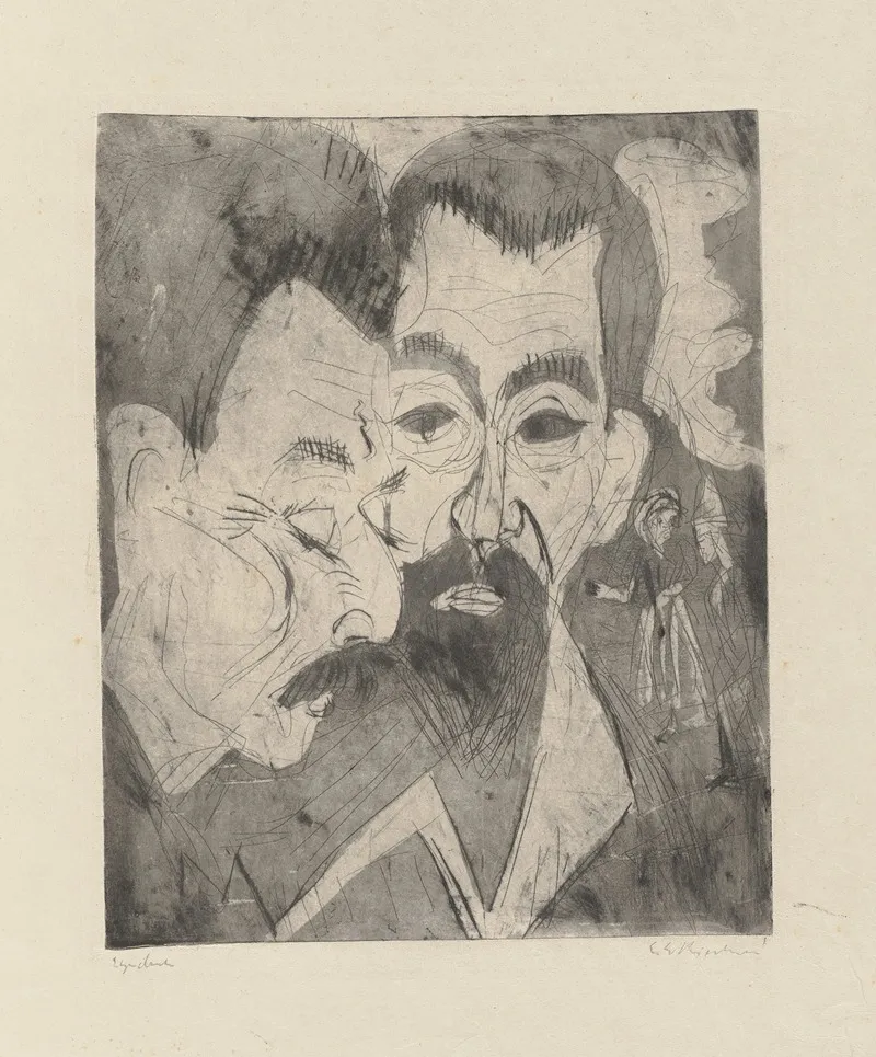 Zwei Bauernkopfe Gera