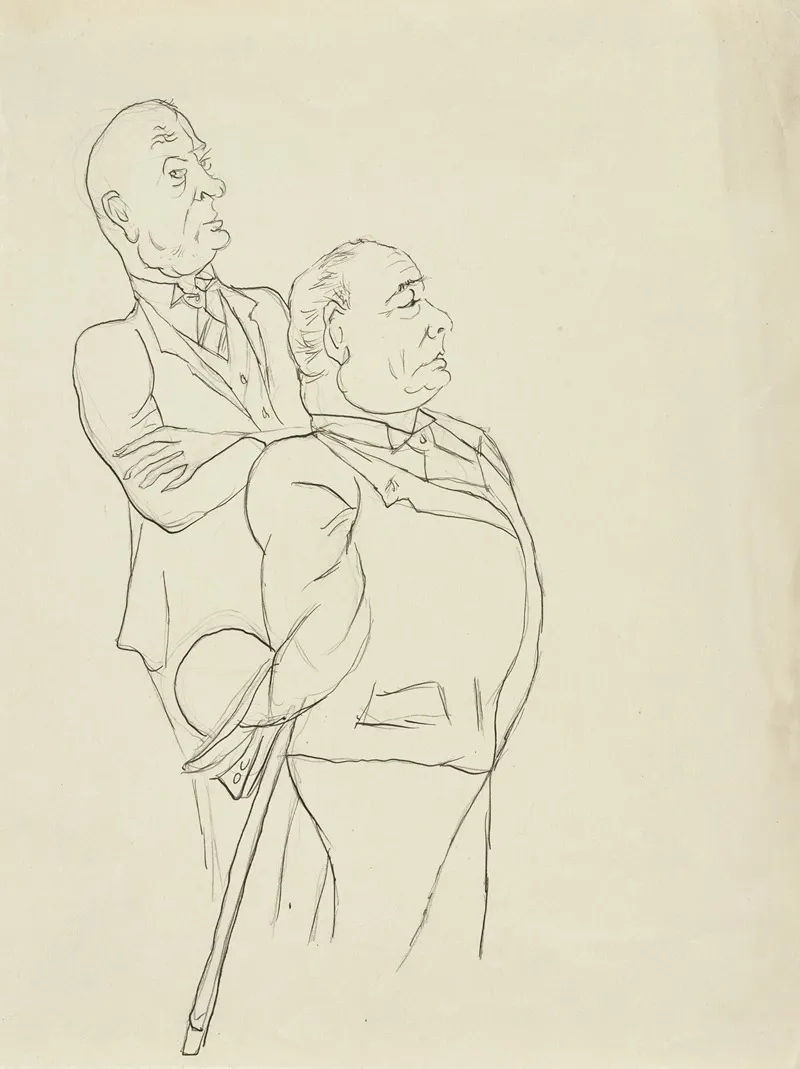 Zwei Stehende Manner